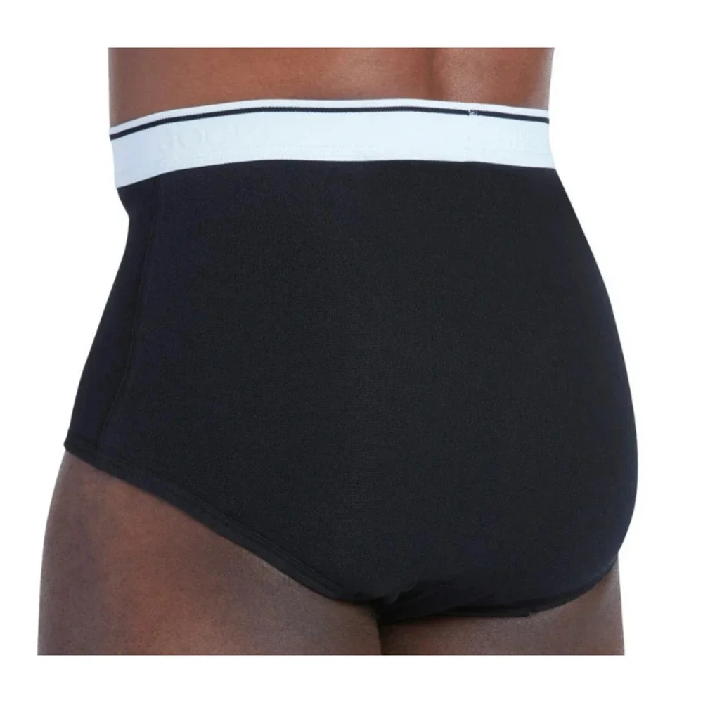 Jockey Men's Underwear Pouch Full Rise Brief 3 Pack Black Size XXL New
